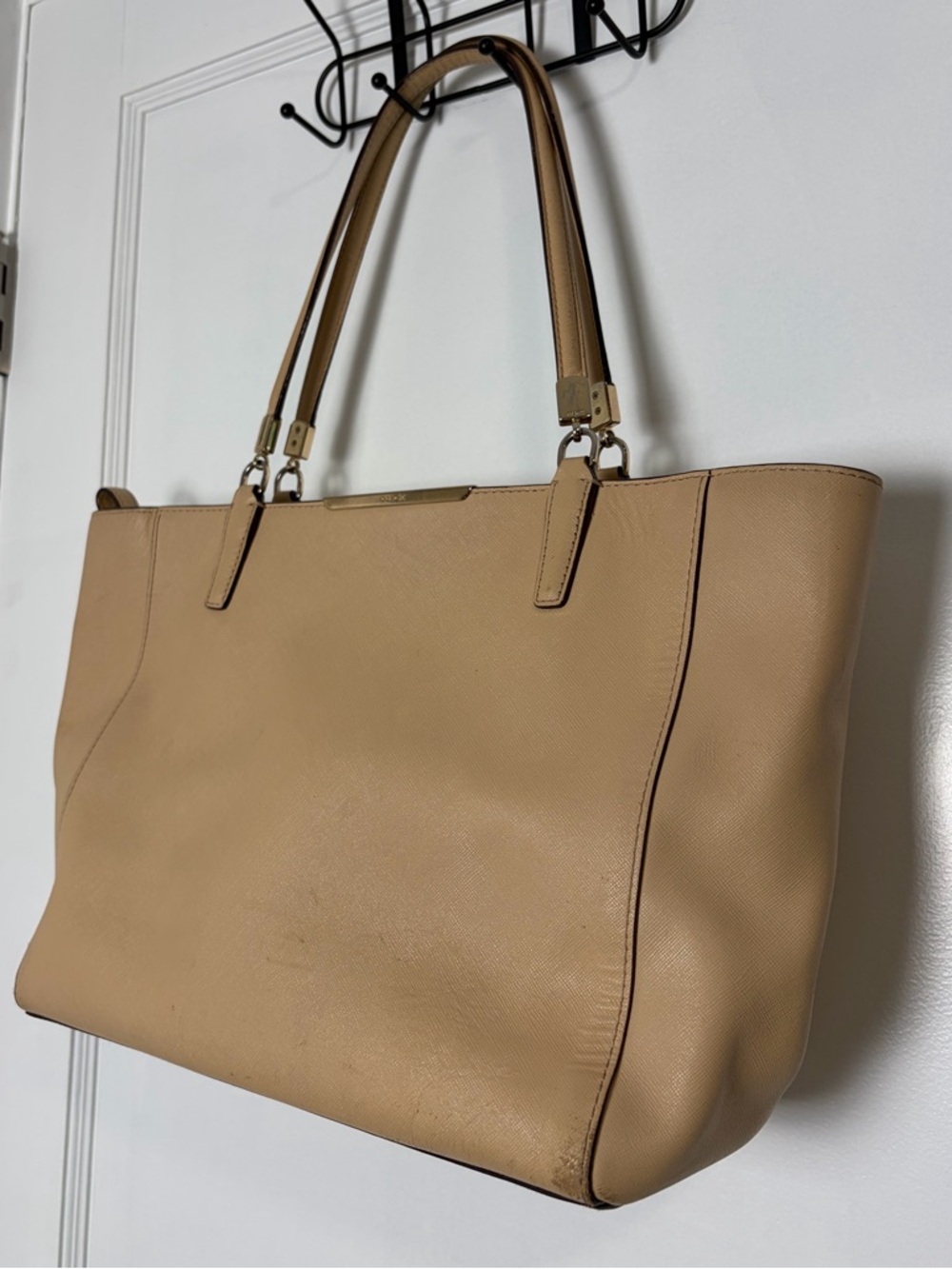 Coach Madison Tan Beige Leather Zip Top Tote Bag 29002 - Picture 10 of 16